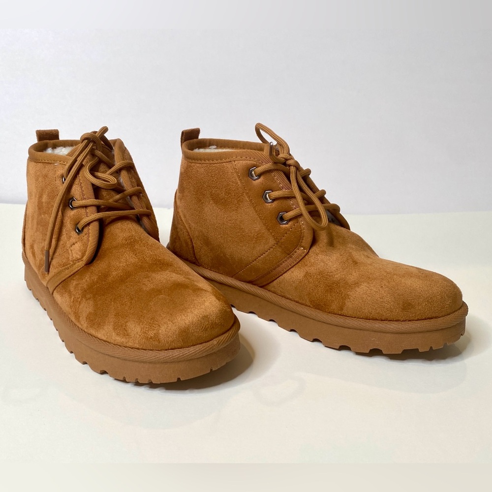 Cozy Tan Ankle Boots women size 9 NEW